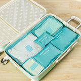 6pcs Travel Organizer Bag Clothes Pouch Portable Storage