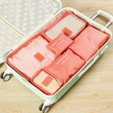 6pcs Travel Organizer Bag Clothes Pouch Portable Storage